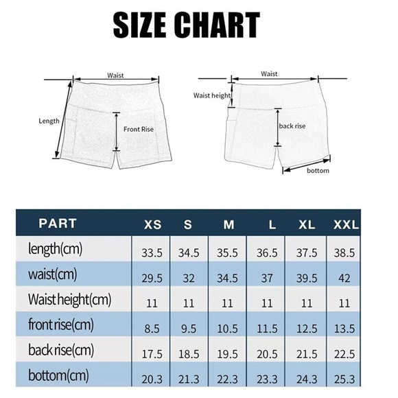 LOVESOFT • Workout Cycling Running Tights Yoga Shorts with Side Pockets - Picture 10 of 10